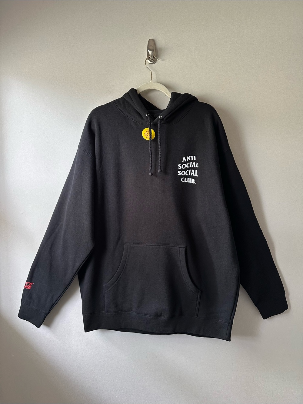 The Anti Social Social Club Coca Cola PB Hoodie Black Size XL NWT Streetwear